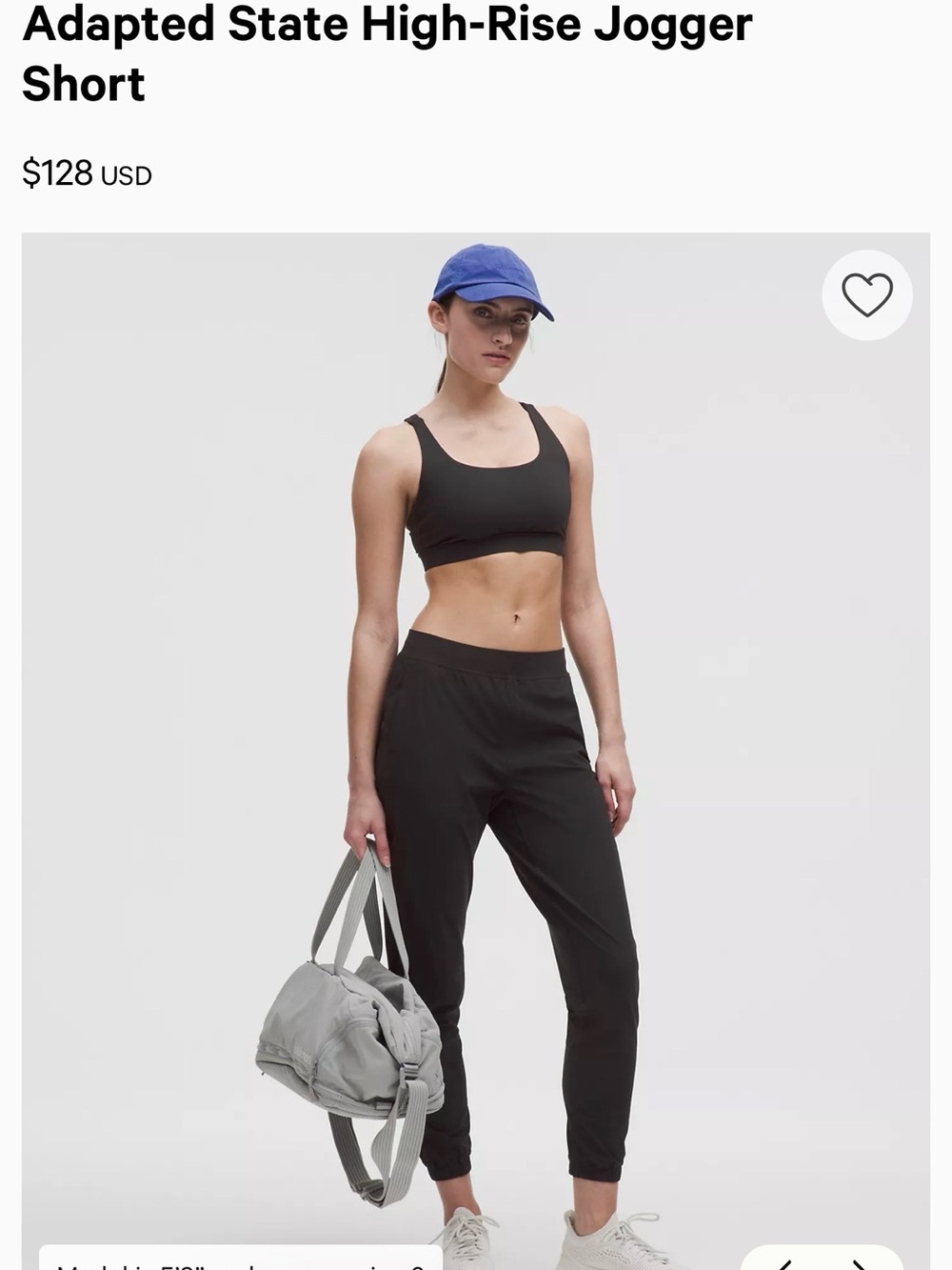 lululemon athletica Black High-Rise Jogger
